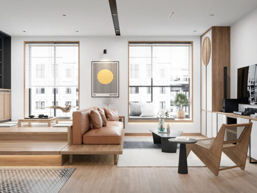 Geometria és szín: a modern grid lakás újragondolja a kis tereket!