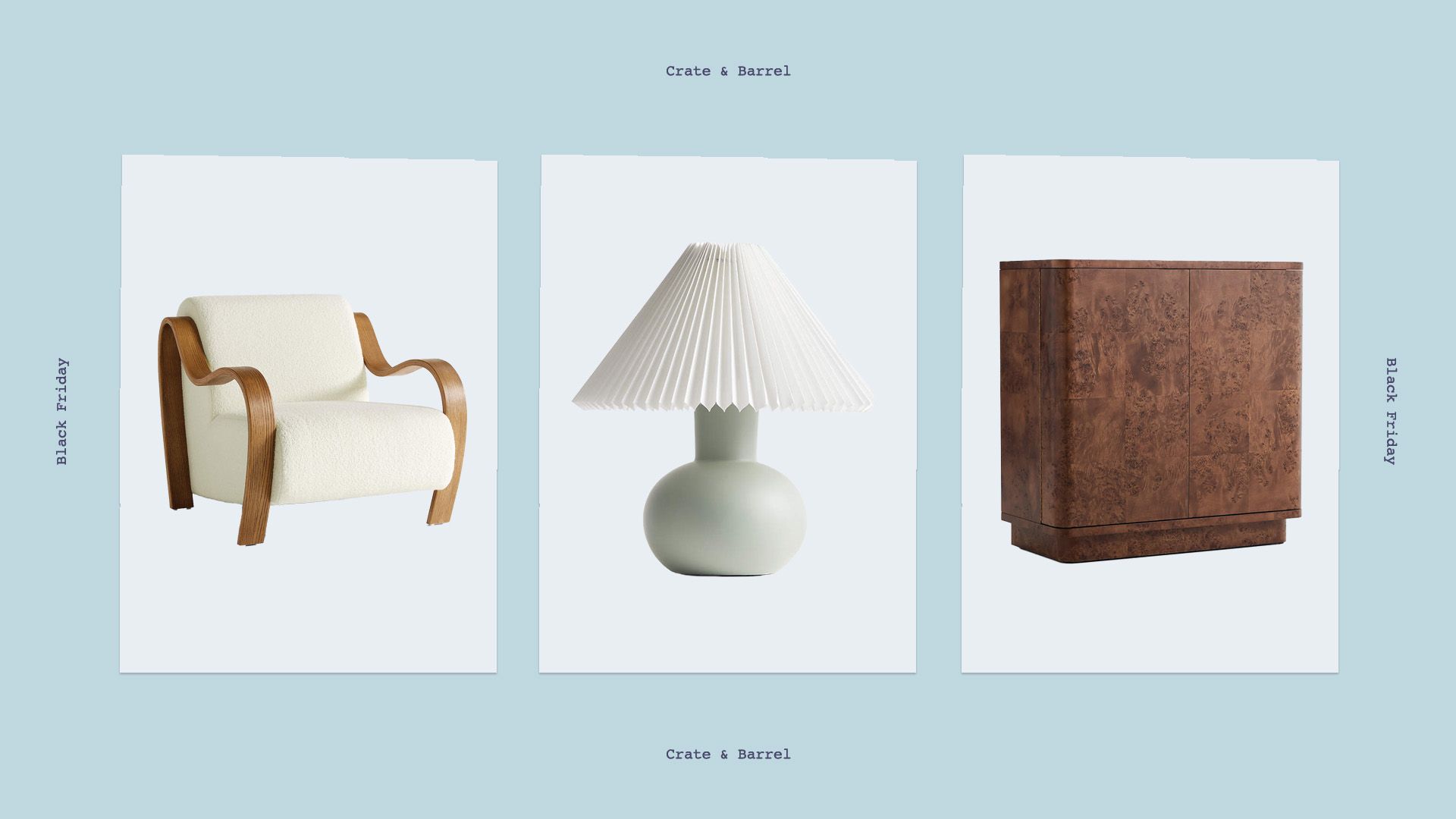 Crate & Barrel Fekete Péntek: Akciók 50% kedvezménnyel!