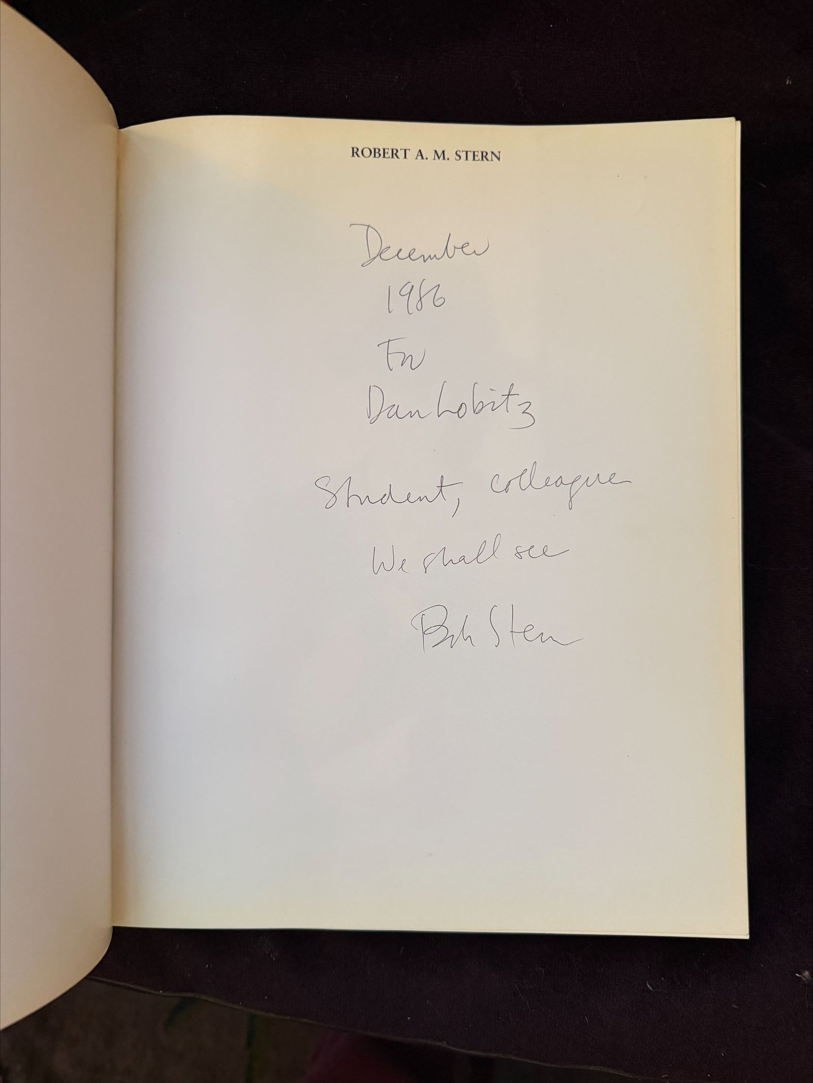 Robert A.M. Stern: Egy különleges élmény meséje