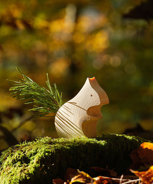 Díszes mókus puhafából: talált faágak a farokhoz!