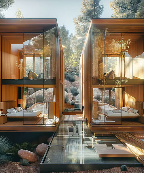 Újrahasznosított fa borítja az arizonai wellness pavilonokat!