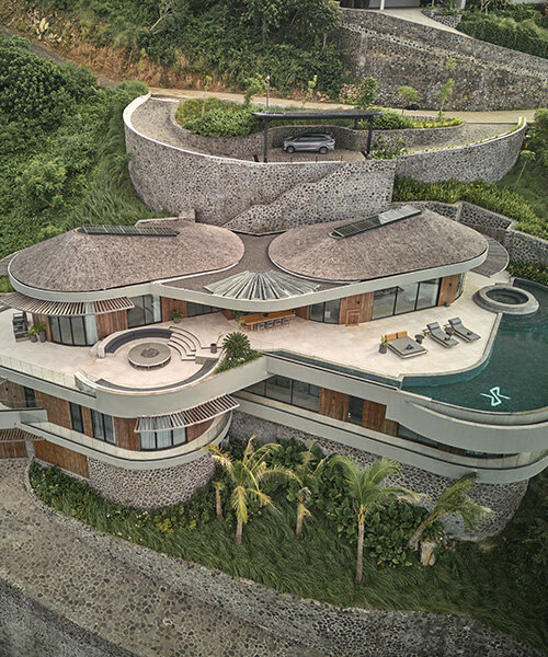 Köröket és érintőket rajzolva formálja az indonéz házat!