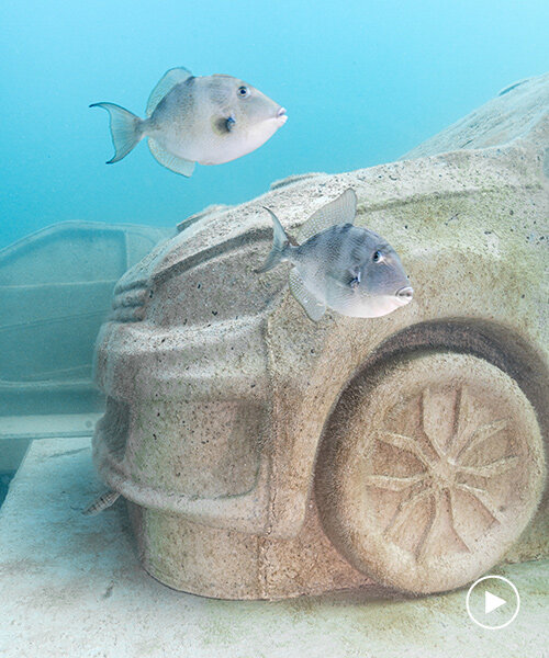 Közlekedési dugó: Leandro Erlich víz alatti betonautói Miami partján!