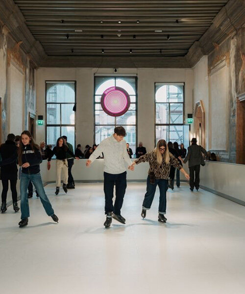 Fenntartható korcsolyapálya a velencei Diedo-palotában!