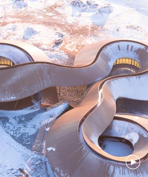 Vulkán-látogatóközpont: Acélszalagként hullámzik a kínai sztyeppén