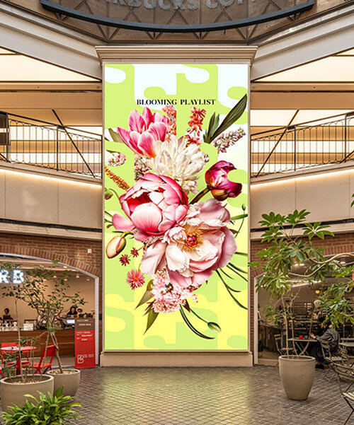 AI-alapú virággrafikák a dél-koreai áruház kampányához!