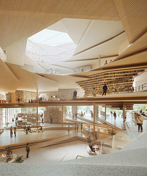 Spirálformájú fa könyvtár Kengo Kumától Rzeszówban!