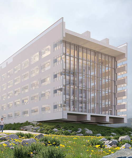 Fénylő, dupla konzolos doboz MVRDV projektje Jerevánban!