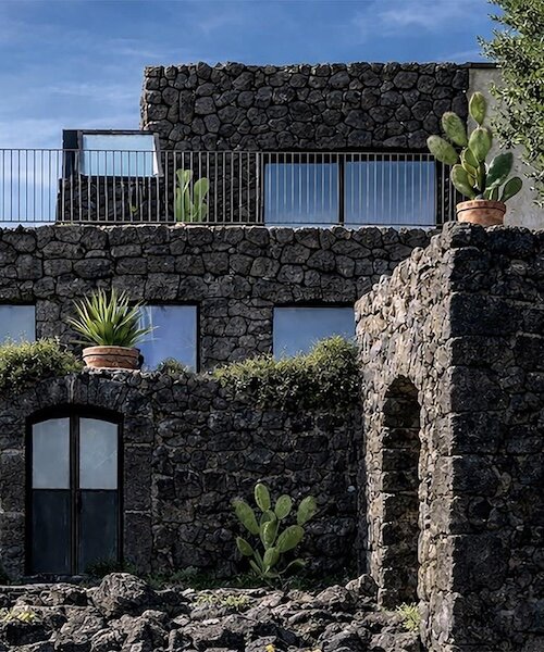 Lávakő és régi halászkunyhó egyesül a szicíliai villában!