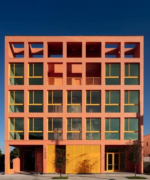 Rácsozott őszibarack homlokzat: Új megoldás a lakhatásra Miami-ban!