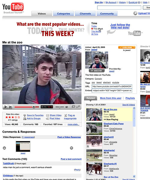 Youtube első videója és 80-as évekbeli boombox a V&A múzeumban!