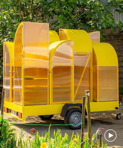 Moduláris sárga üvegház kereken utazik Portugáliában!