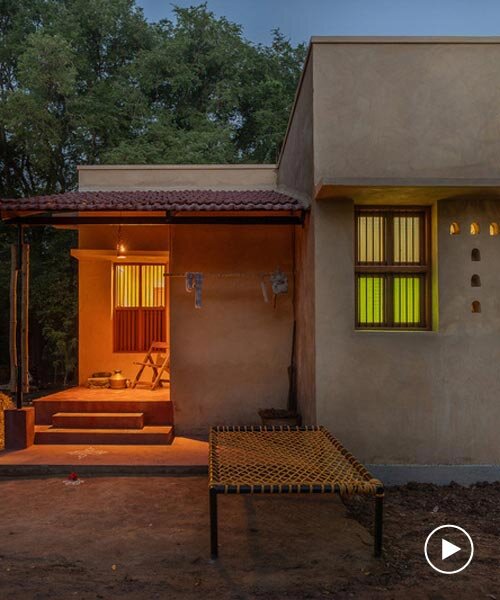 Reclaimed téglák: vidéki otthon az indiai mezőn