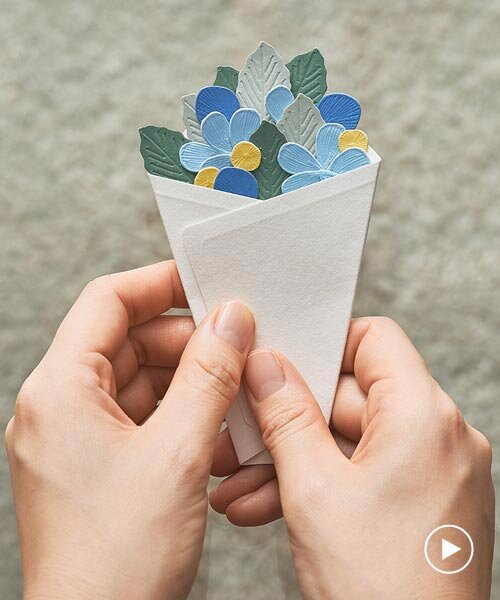 Virágos matricák: 3D virágcsokor papíron!