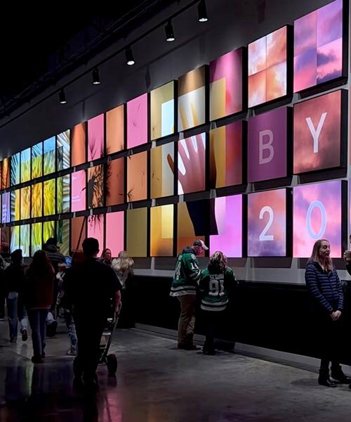 „400 lábnyi installáció: Élő környezeti interfész az arénában”