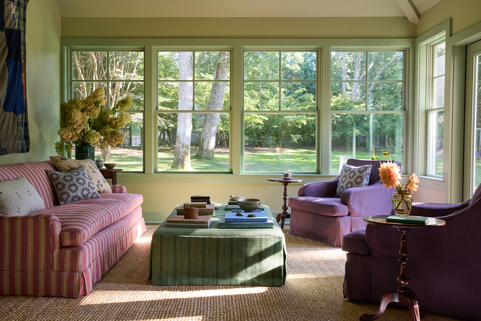 Epres szövet ihlette játékos Hamptons otthon dizájnja