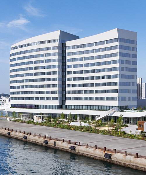 Ívelt ikertérfogat formálja a risonare shimonoseki hotelt