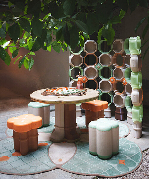 Bambusz és tea hulladékból készült közösségi sakkasztal Hongkongban!