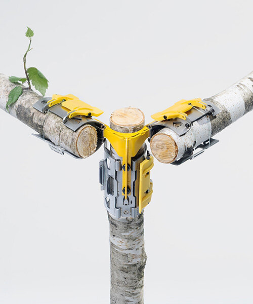 Háromtengelyes ízület: Eugenio Costa fát kapcsol össze csavar nélkül!