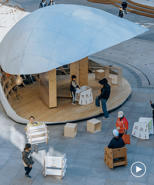 Kicsi közösségi könyvtár Pekingben: záródik, mint egy kagyló!