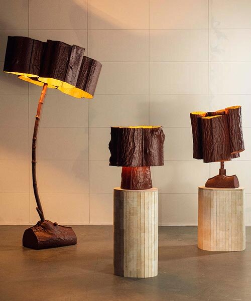 Biológiailag lebomló műanyag: fák kérgéből fény szobrok!