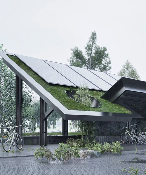 60 fokos pavilon: Önellátó kerékpáros pihenőhely!