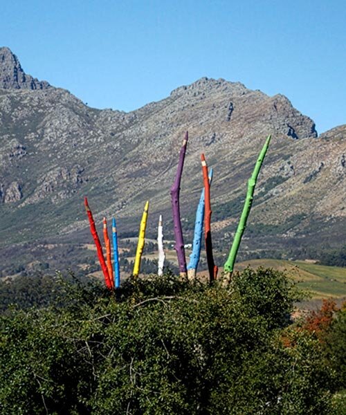 Sculptált fák: óriási színes ceruzák Dél-Afrikában!
