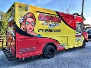 QR kódok és közösségi média a food truck dizájnban